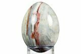 Colorful, Polished Ocean Wave Jasper Egg - Madagascar #308747-1